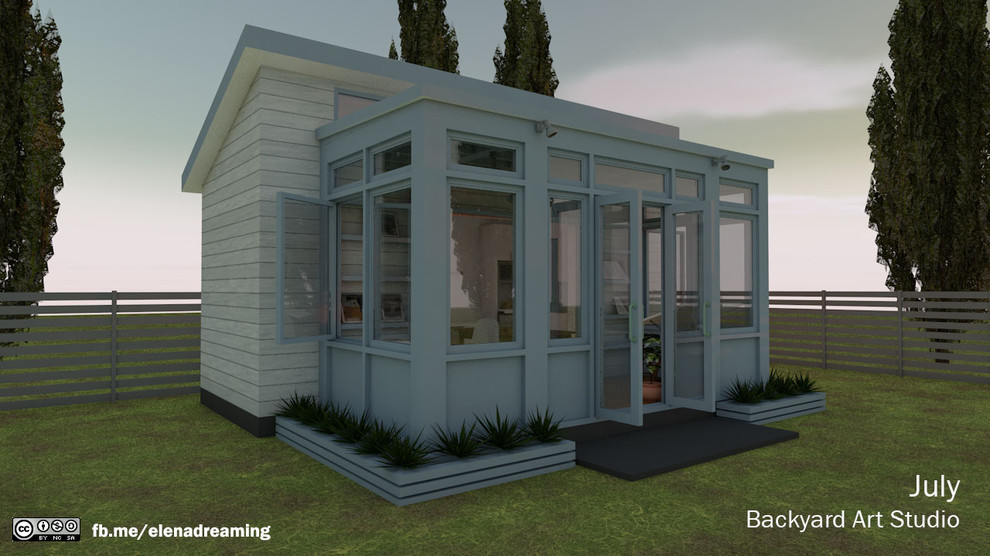 Backyard Art Studio July