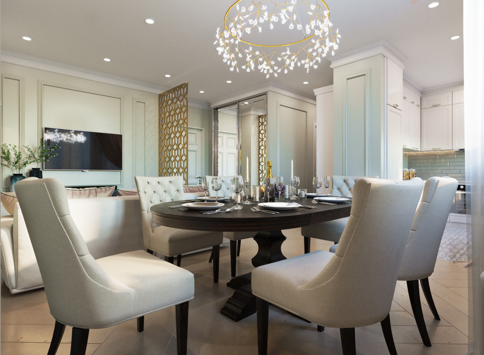 Дизайн проект 2х-комнатной квартиры в современной классике