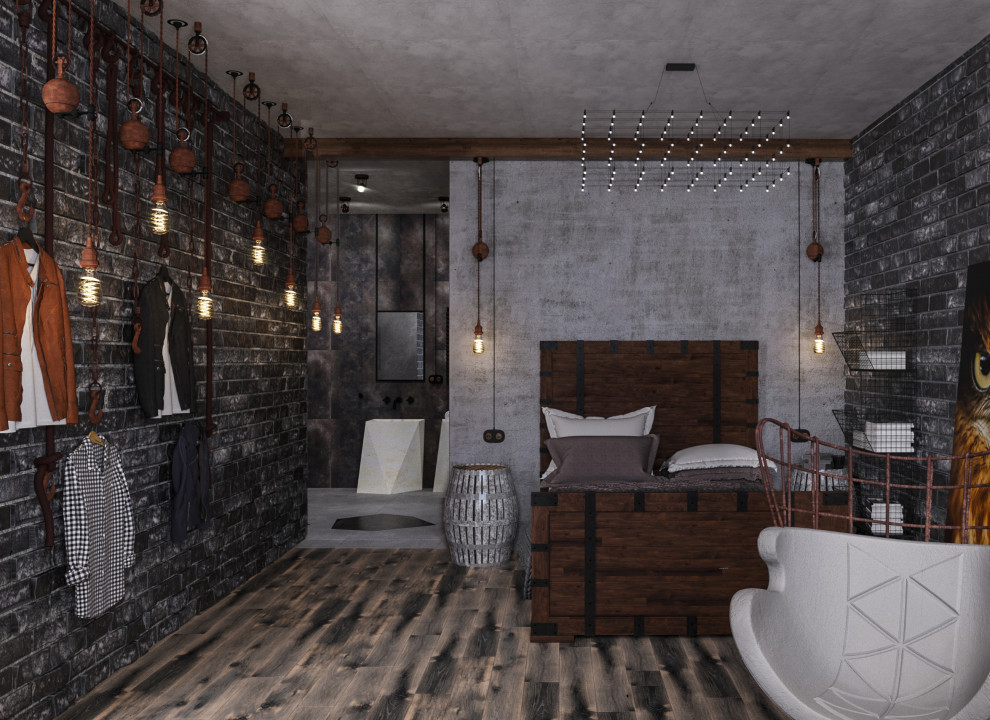 ЖК "Мосфильмовская". Дизайн-проект в стиле Loft