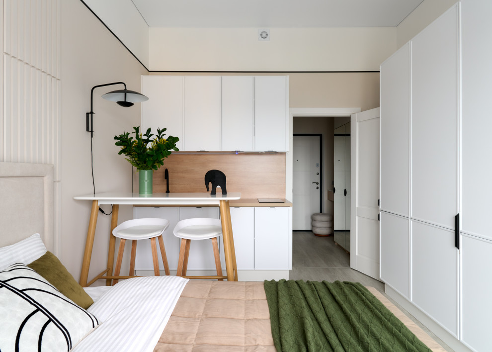 Квартира — студия по дизайн проекту Екатерины Тагировоq