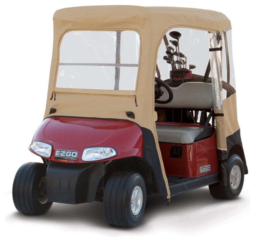 E-Z-GO Golf Car Enclosure with Zip-Off Windshield