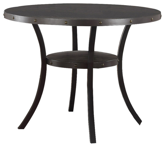 Darlington Antique Black Round Counter Height Table ...