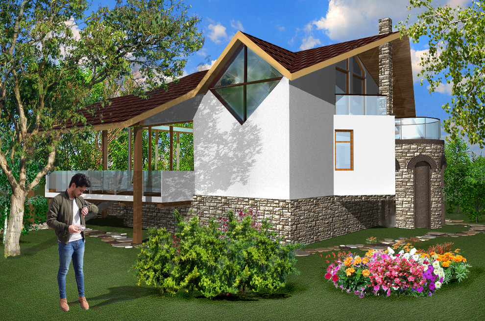 Эскизный проект жилого дома для летнего отдыха в посёлке Петушки под Тулой