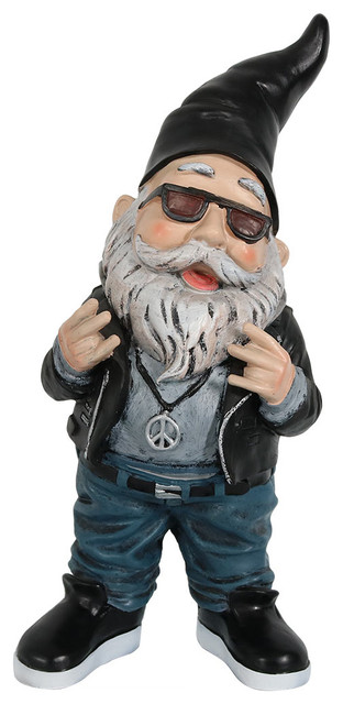 Sunnydaze Randy The Rebel Biker Garden Gnome 14 Tall Sunnydaze Randy The Rebel Biker Garden Gnome 14 Tall