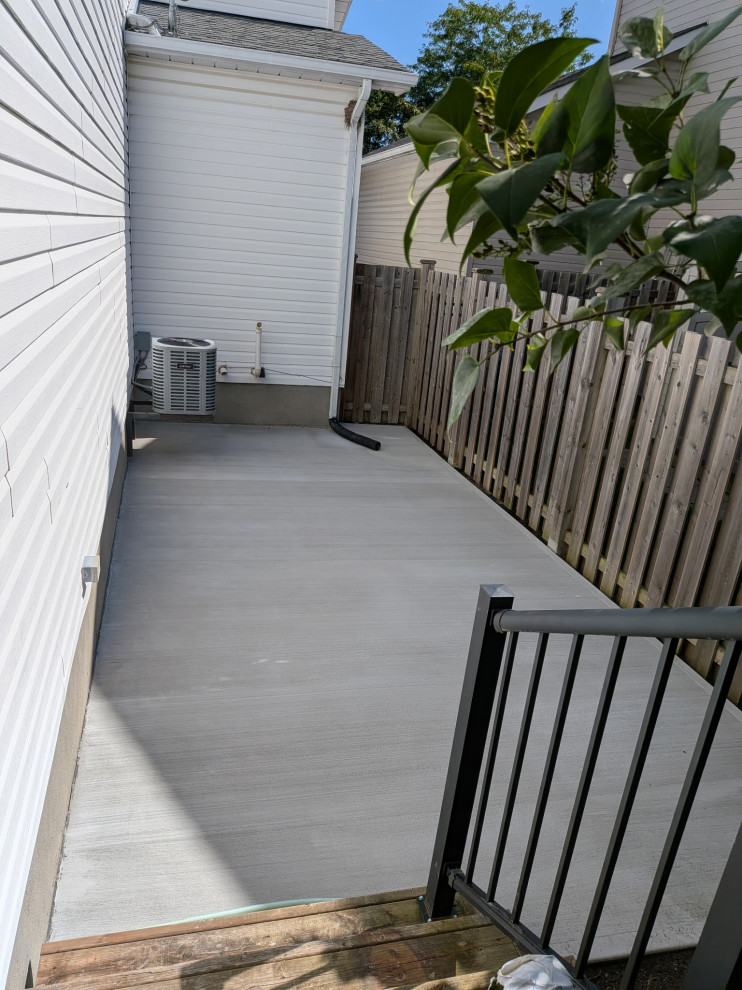 Outdoor Living Area Concrete Pad