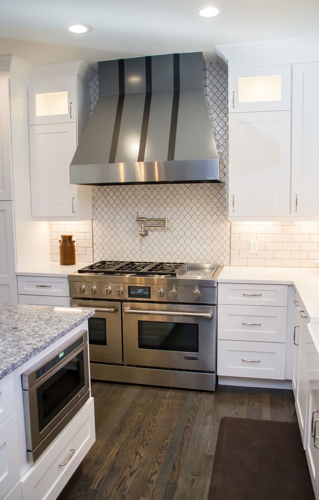 Transitional kitchen photo in Denver