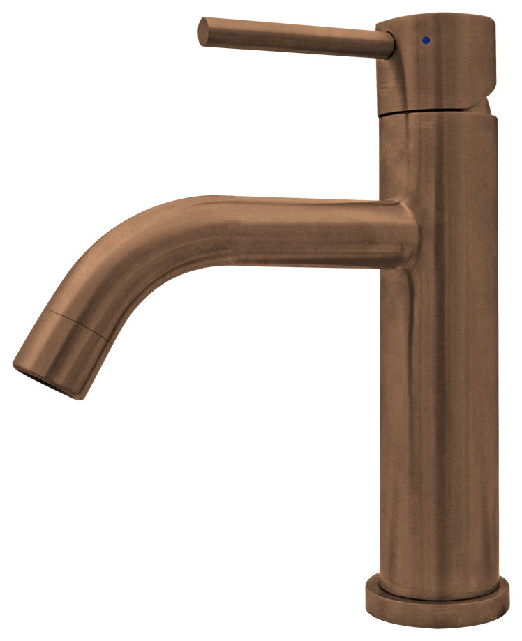 Whitehaus WHS8601-SB Waterhaus 1.2 GPM 1 Hole Bathroom Faucet - - Copper