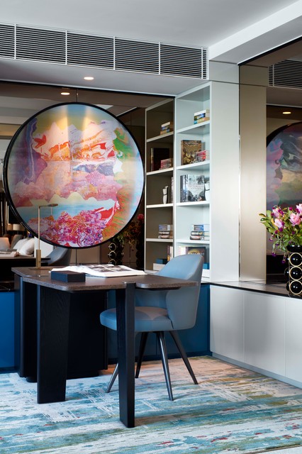 M Residence, Elizabeth Bay contemporary-arbetsrum