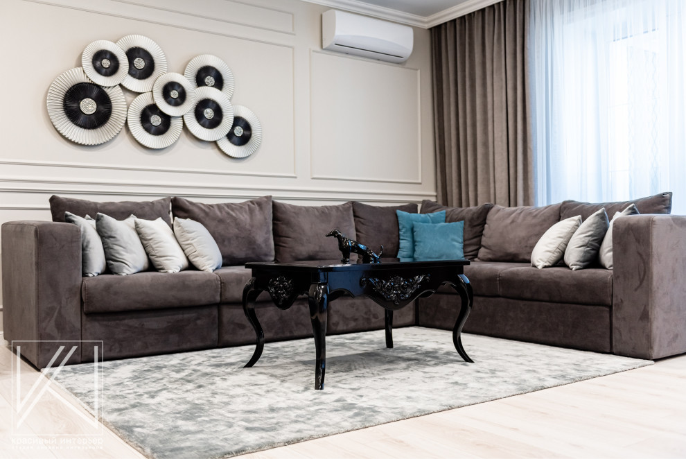 Реализованный интерьер четырехкомнатной квартиры