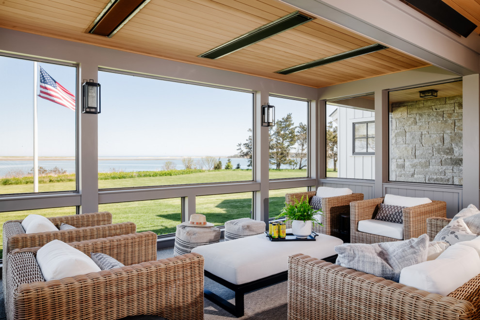 Modern Seaside Sanctuary - Beach Style - Sunroom - Boston - by Corinne ...