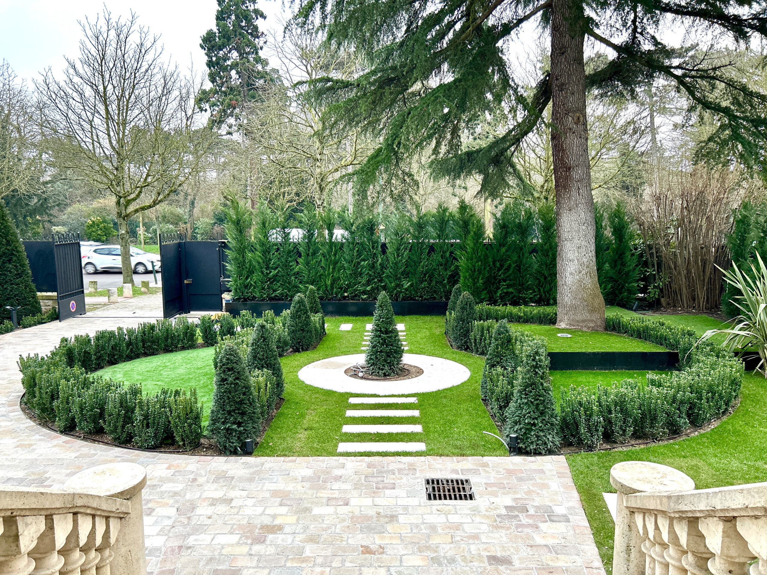 Jardin structuré à la française