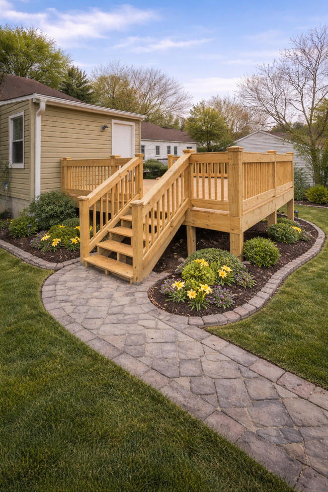 Front Porch & Elevated Backyard Deck Construction — Huntsville, AL