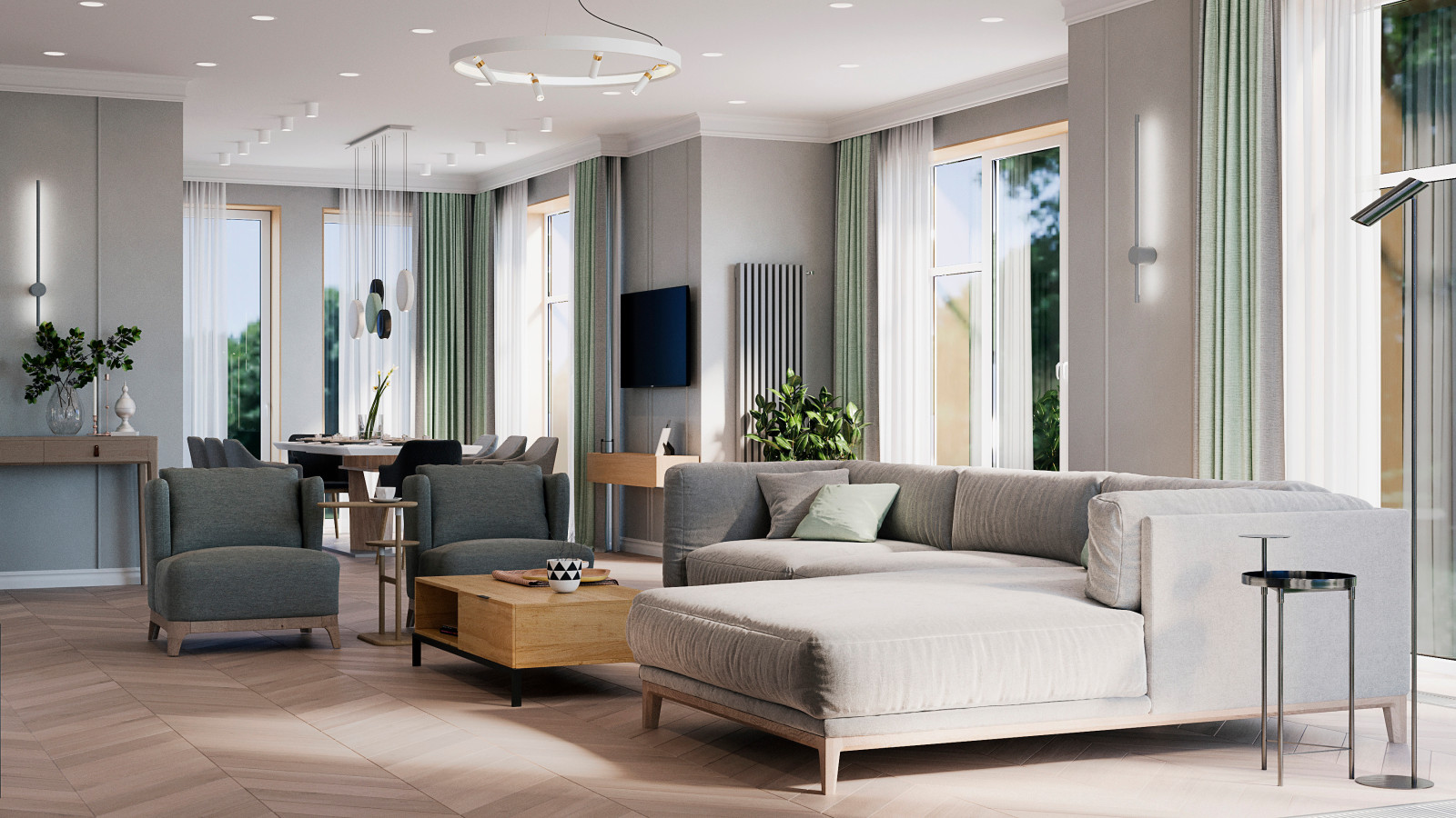 Весенний день