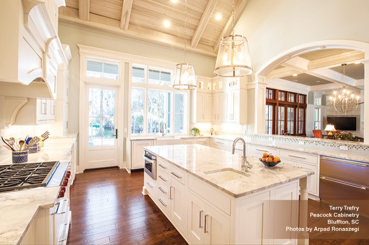 Dream Kitchen with White Inset Cabinets