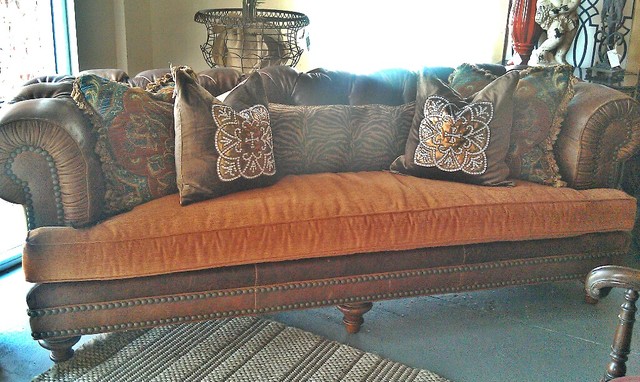 vanguard craftwork leather sofa