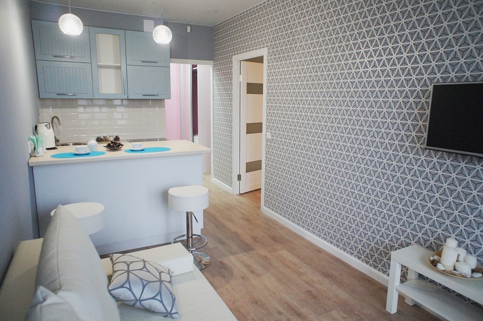 Шоурум в Скандинавском стиле ЖК Ясный Берег. Новосибирск.