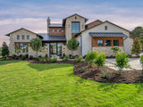 Transitional Exterior by PentaVia Custom Homes
