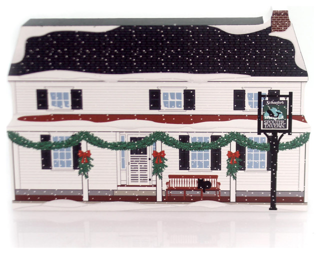 Cats Meow Village SPOUTER TAVERN Wood Mystic Seaport CT 16534