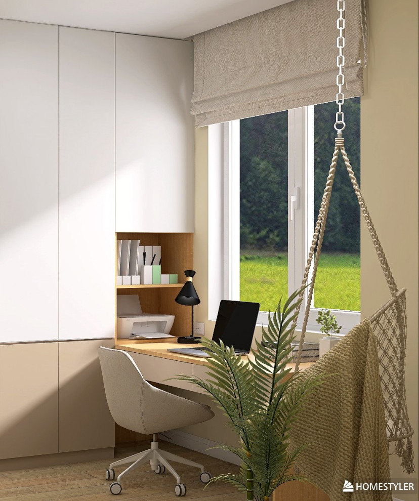 Подростковая комната 10 м2 в современном стиле