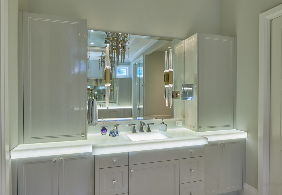 Contemporary Glitz In Gulf Stream Florida Contemporary Bathroom Miami By Casatopia Llc