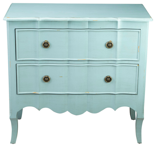 Blue 2 Drawer Chest Transitional Dressers By Orchard Creek