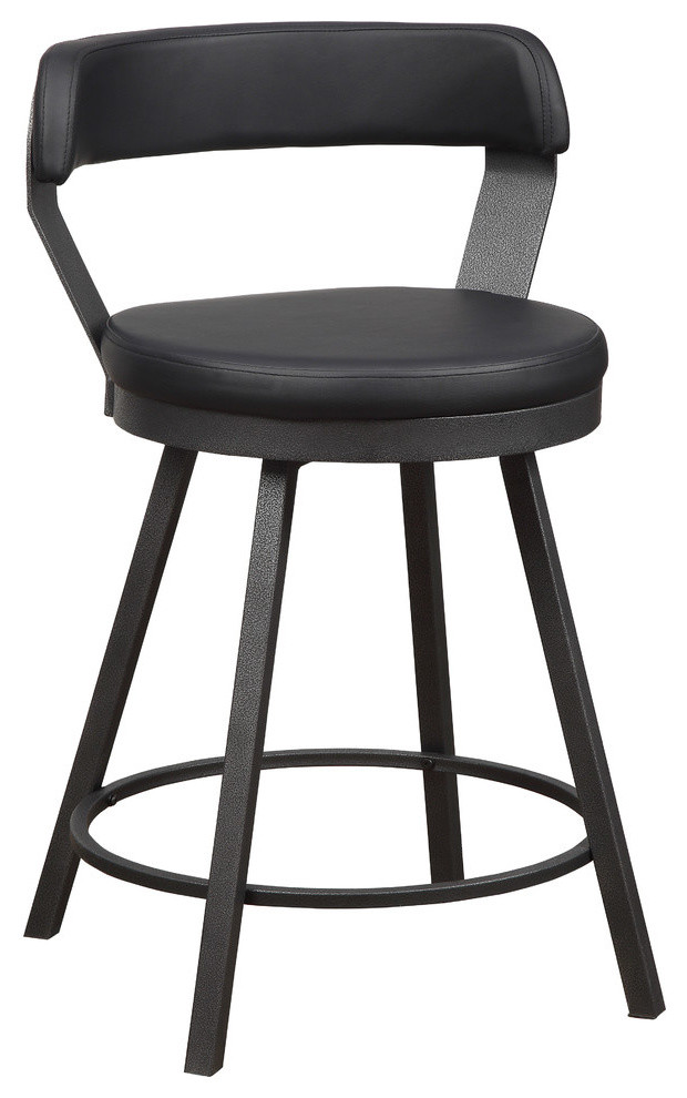 Sonya Counter Height Swivel Stools, Set of 2 Transitional Bar Stools And Counter Stools by