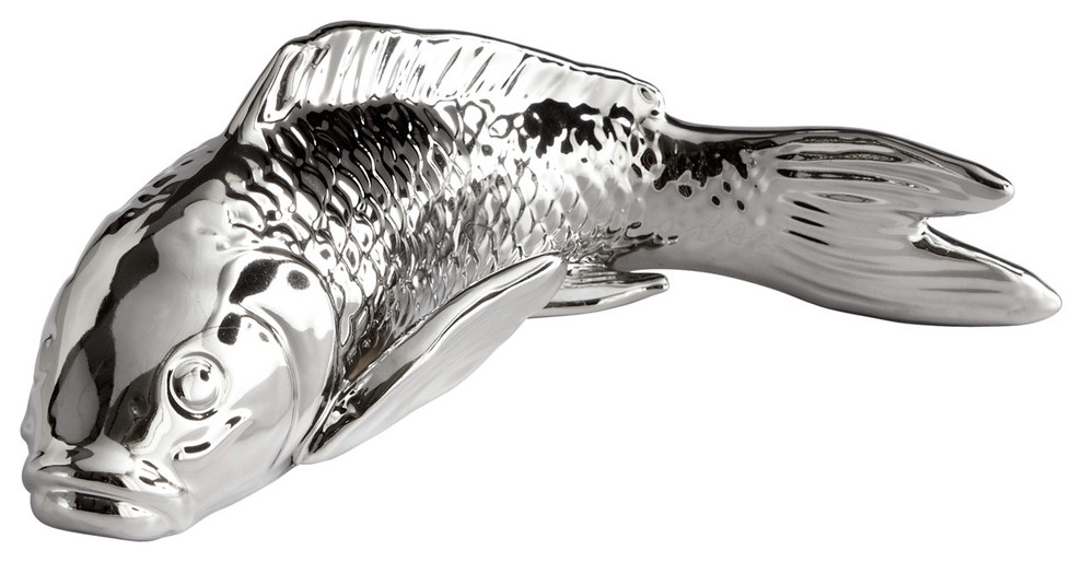 Swimmingly Sweet Sculpture, Chrome