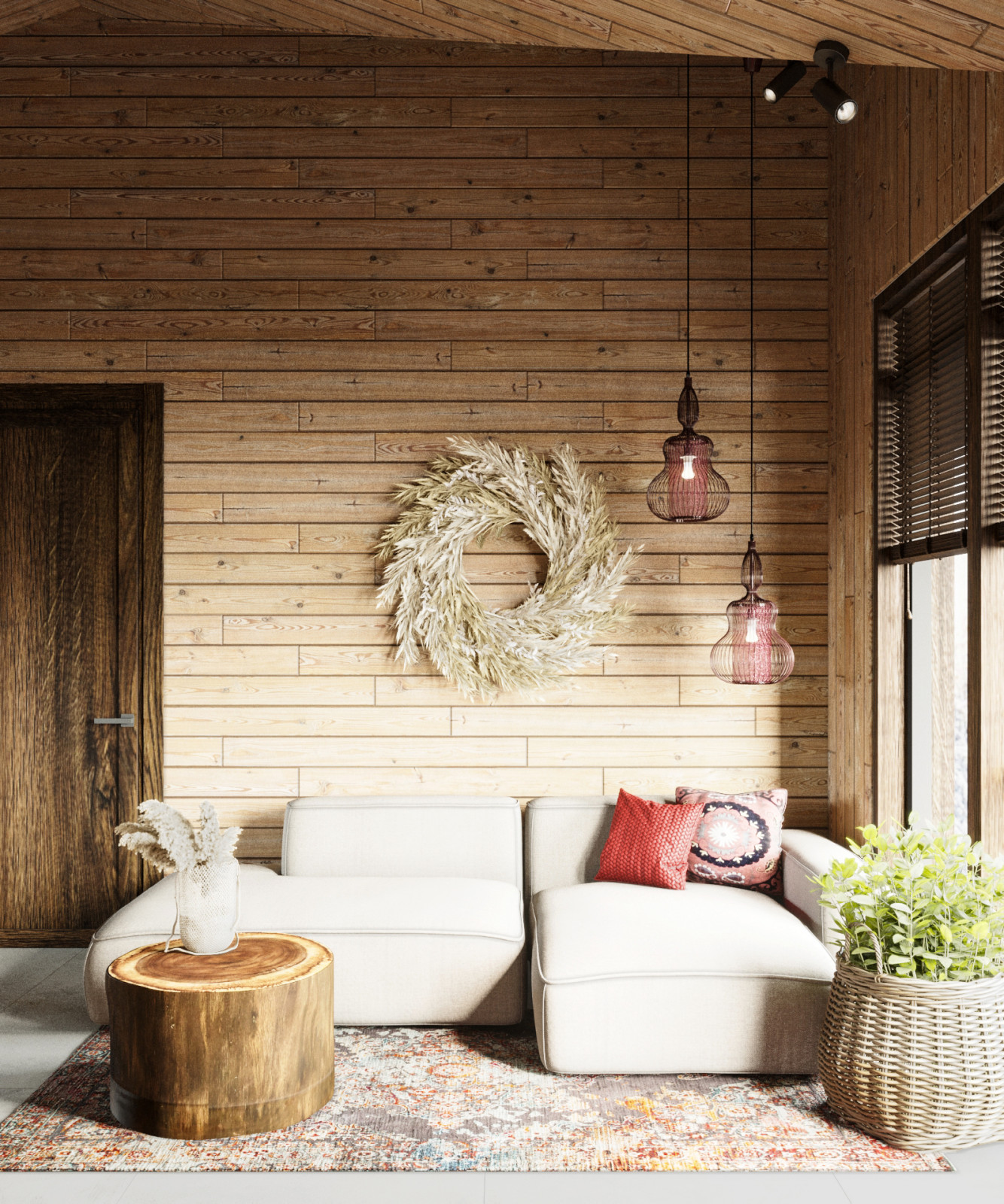 Интерьер бани в парк-отеле