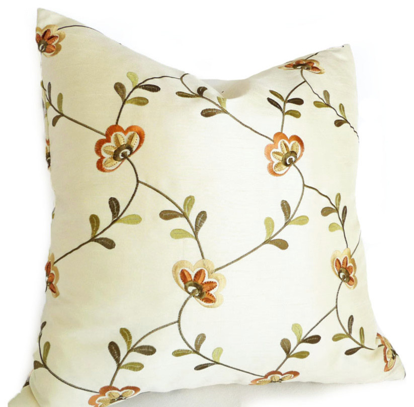Luxury Floral Pillows Eclectic Decorative Pillows Vancouver by