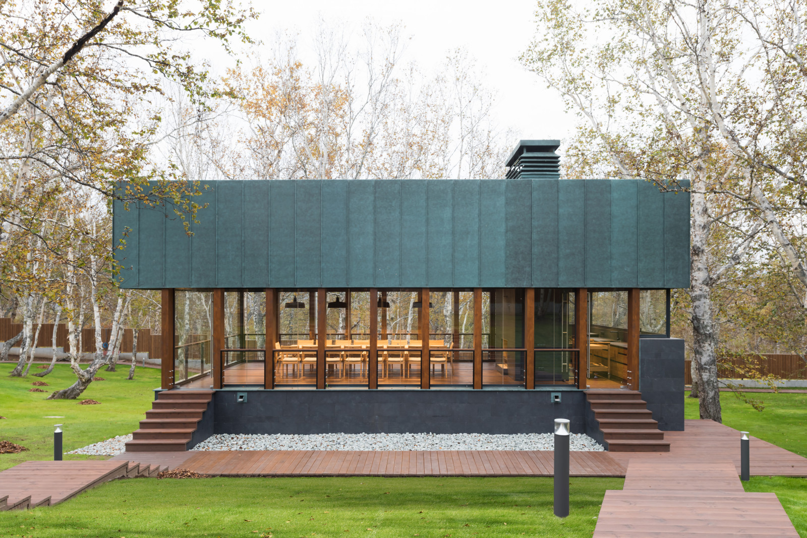 Павильон летней кухни на Камчатке