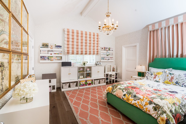 Los Angeles Colorful Cape Cod clasico-renovado-dormitorio-infantil