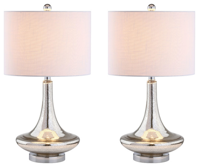 mercury glass table lamps set of 2