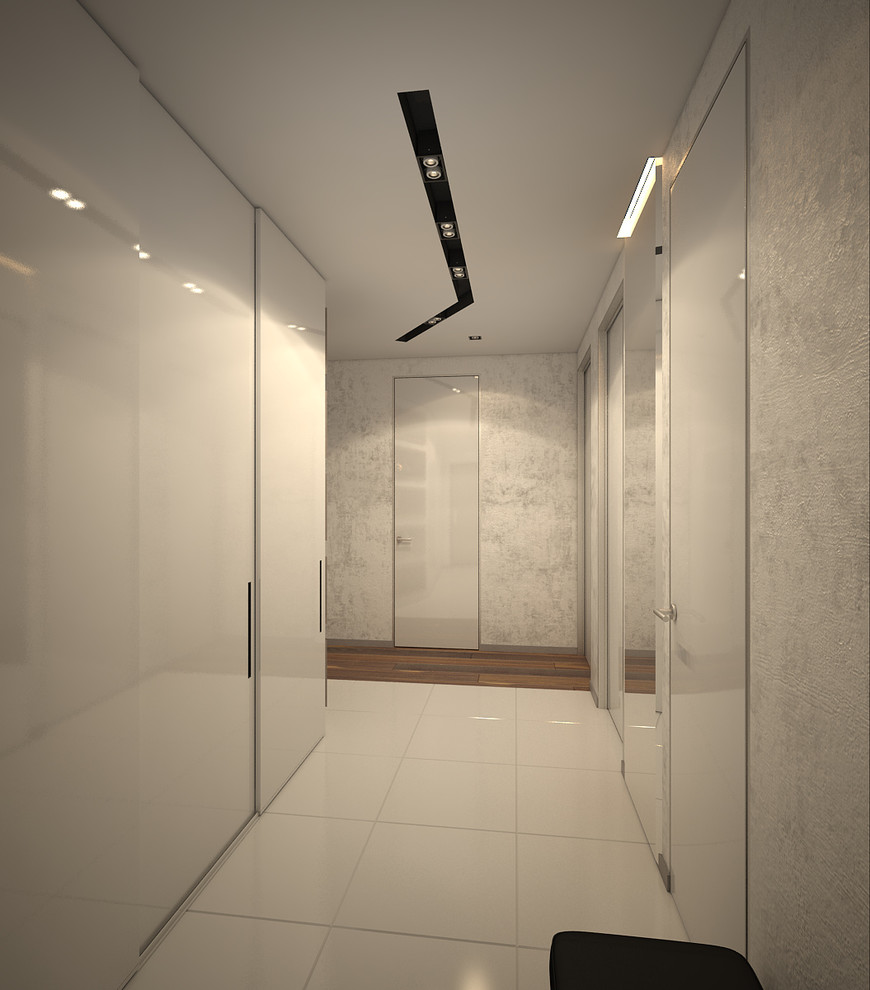 дизайн-проект холла в стиле контемпорари