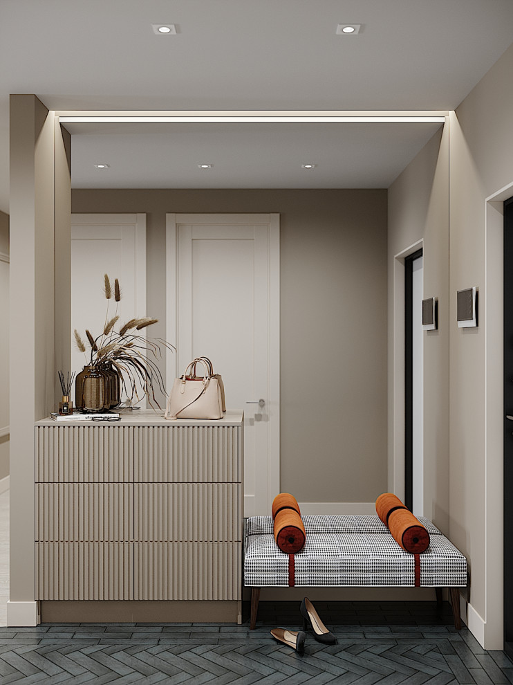 ЖК Big Time - 68 кв.м. (кухня-гостиная, коридор, гардеробные)