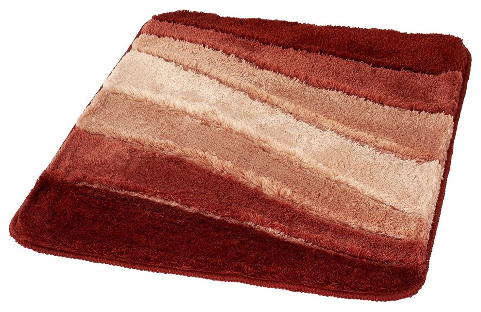 Brick Non Slip Washable Bathroom Rug, Ocean Contemporary Bath Mats