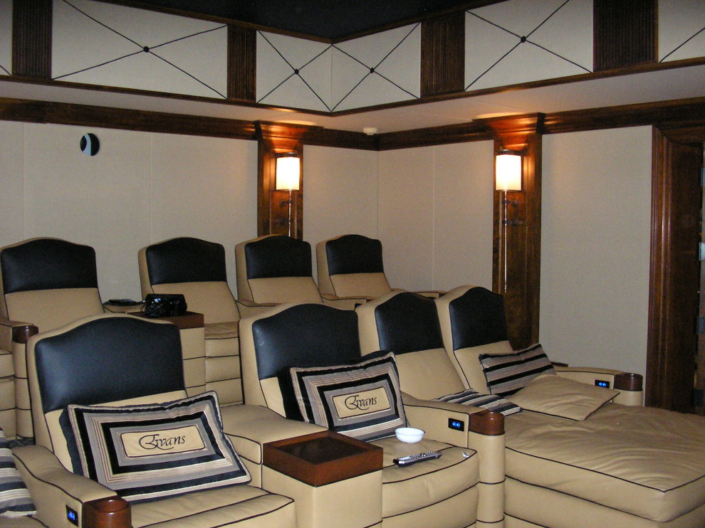 Home Theatre - Traditional - New York - by Greenfield Mill