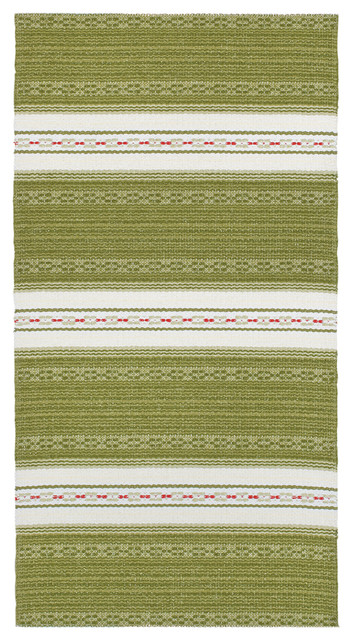 Astor Vinyl Floor Cloth, Olive, 150x240 cm