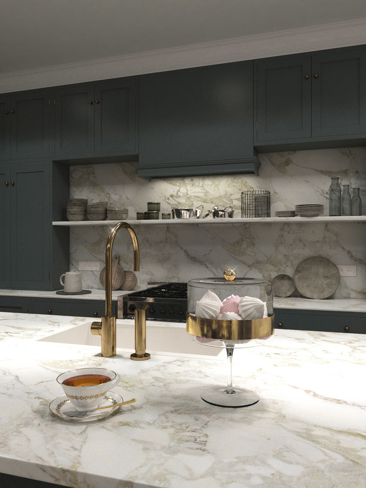 Гостиная, кухня и полноценная столовая в одном помещении