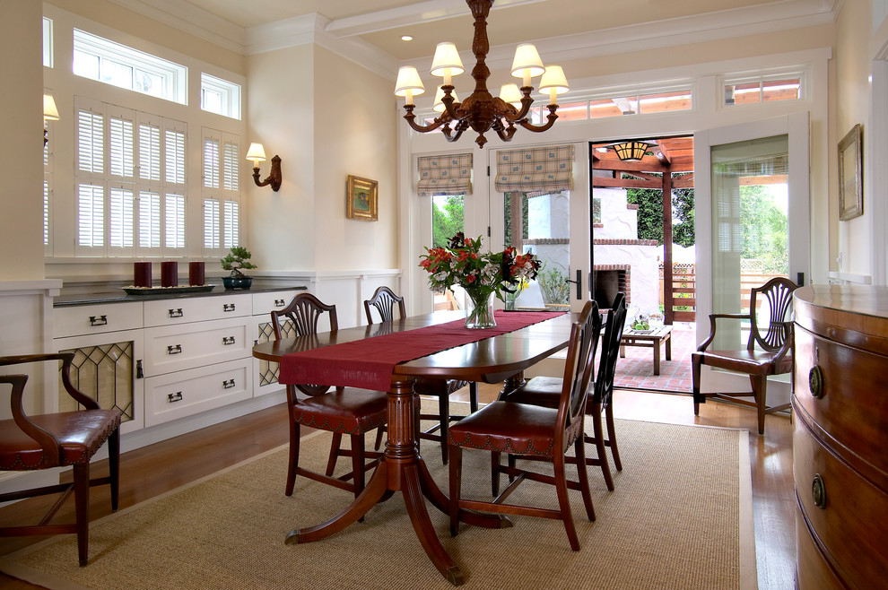 Photo of a beach style dining room in San Diego.