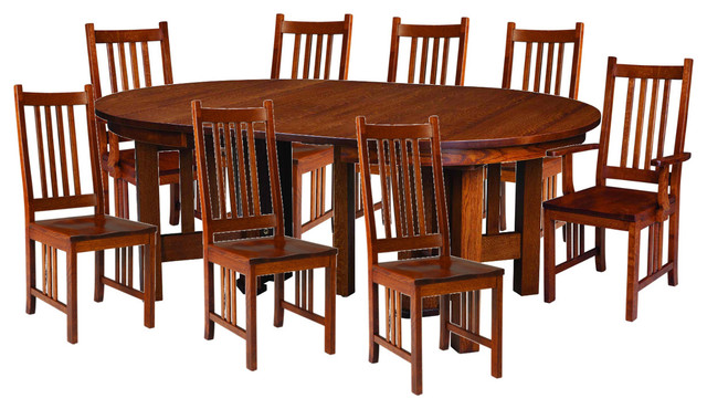 Palettes By Winesburg 9 Piece Gathering Table Set Transitional