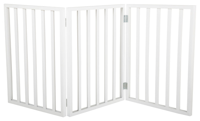 freestanding wooden pet gate