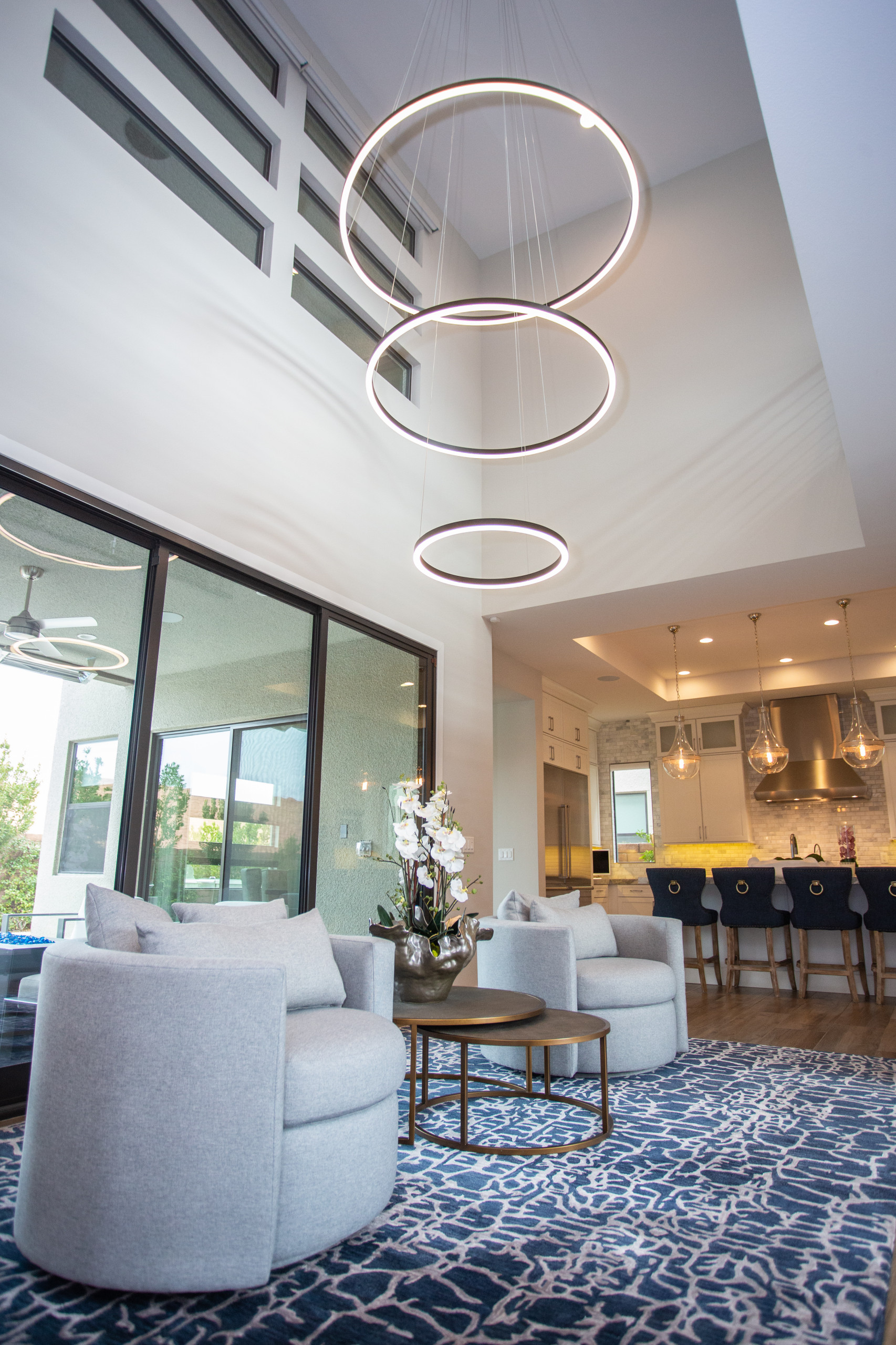 Example of a trendy home design design in Las Vegas