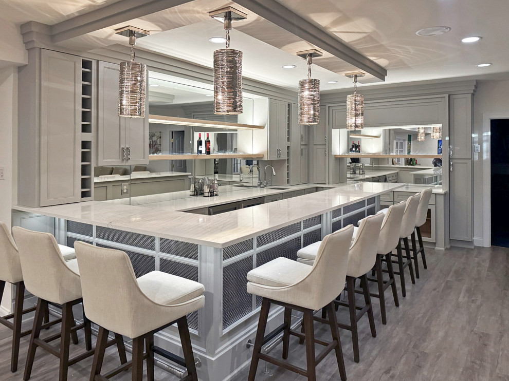 Luxe Libations: A Custom Bar Reveal - Transitional - Home Bar - DC ...