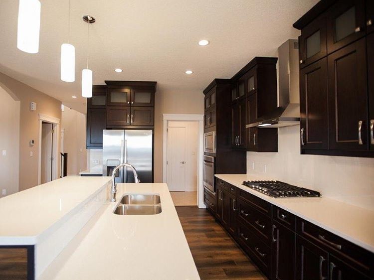 Transitional kitchen photo in Calgary