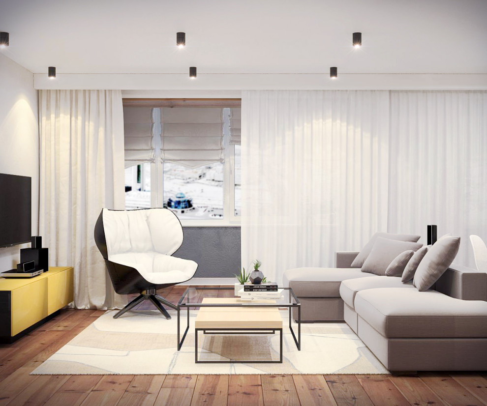 Дизайн-проект трехкомнатной квартиры "Над облаками"