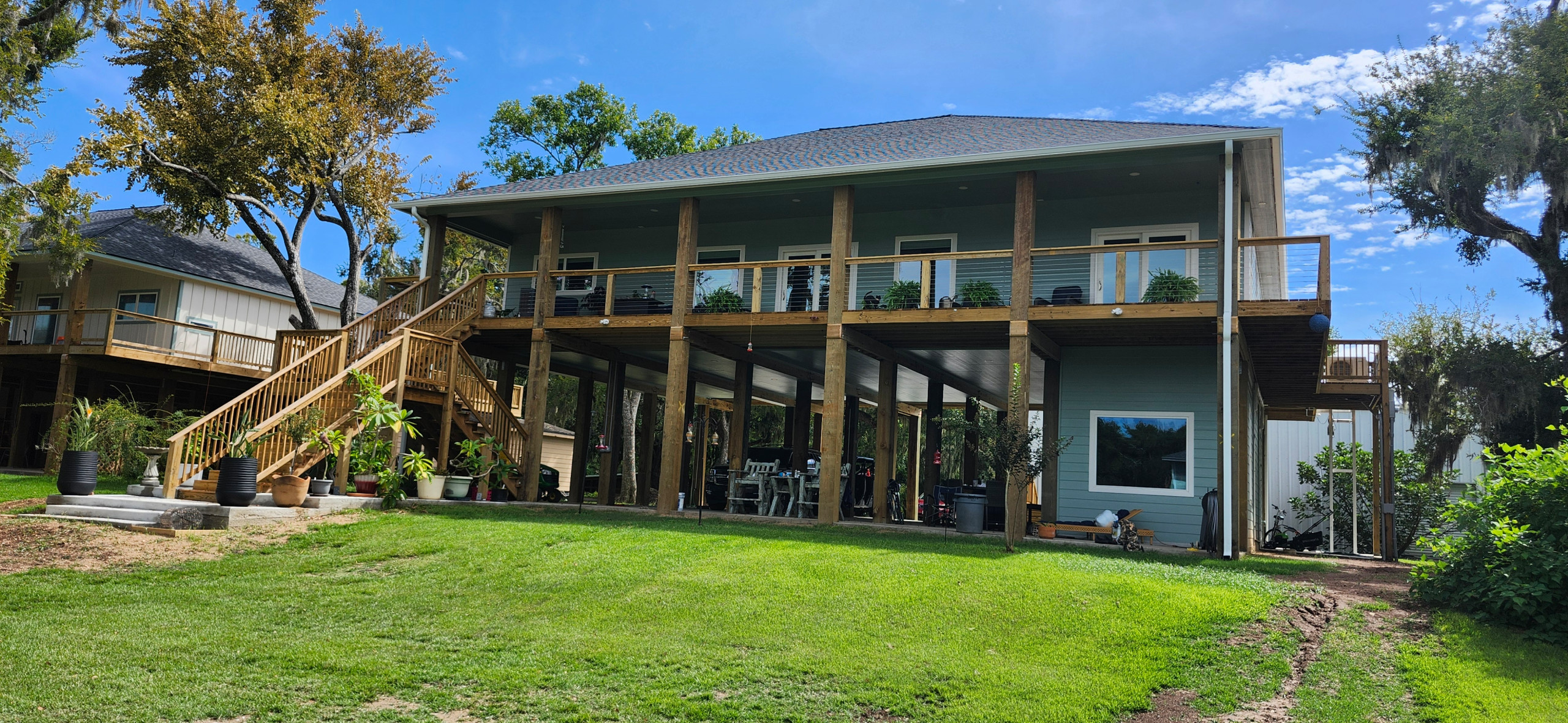 Custom New Home with Boat House
