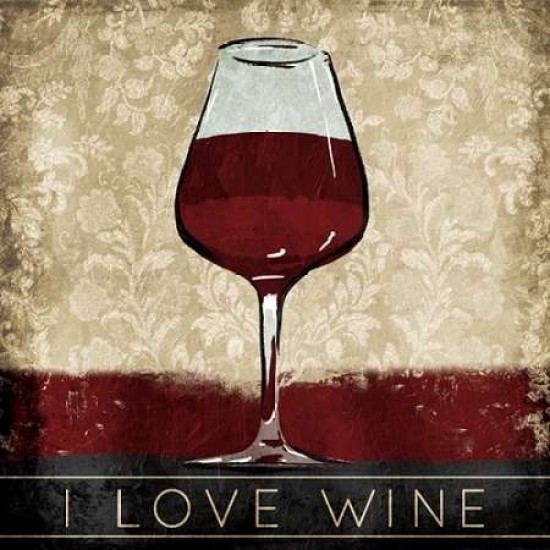 I Love Wine Poster Print by OnRei OnRei - Item # VARPDXONSQ115B, 12 x ...