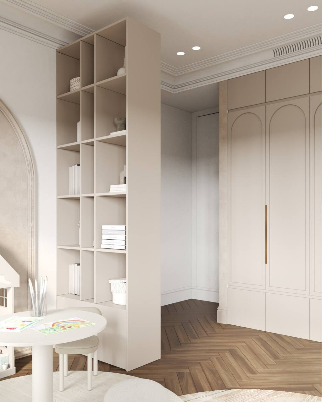 Нежная детская в приятных светлых тонах