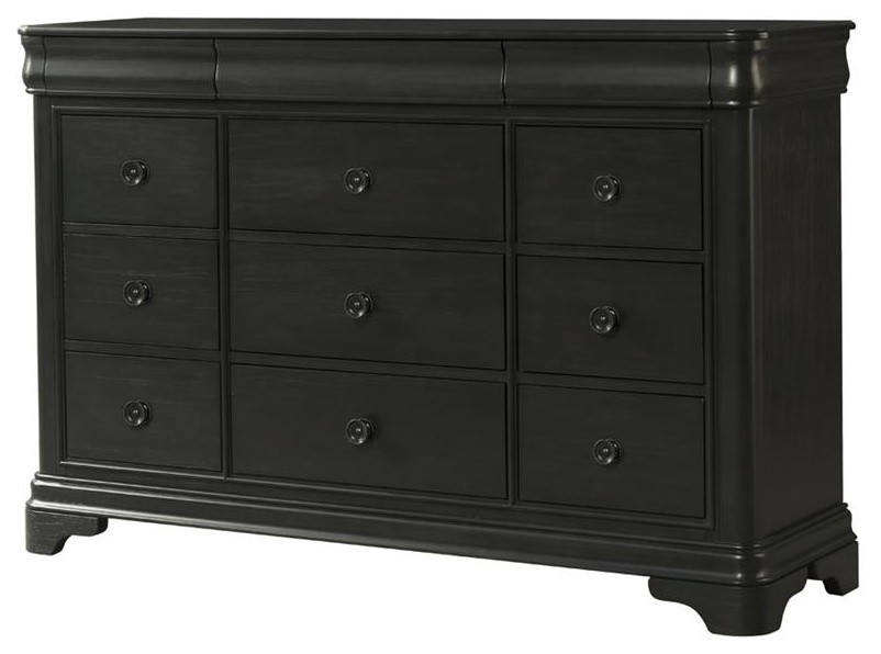 Elements Conley Dresser, Charcoal - Traditional - Dressers - by Beyond