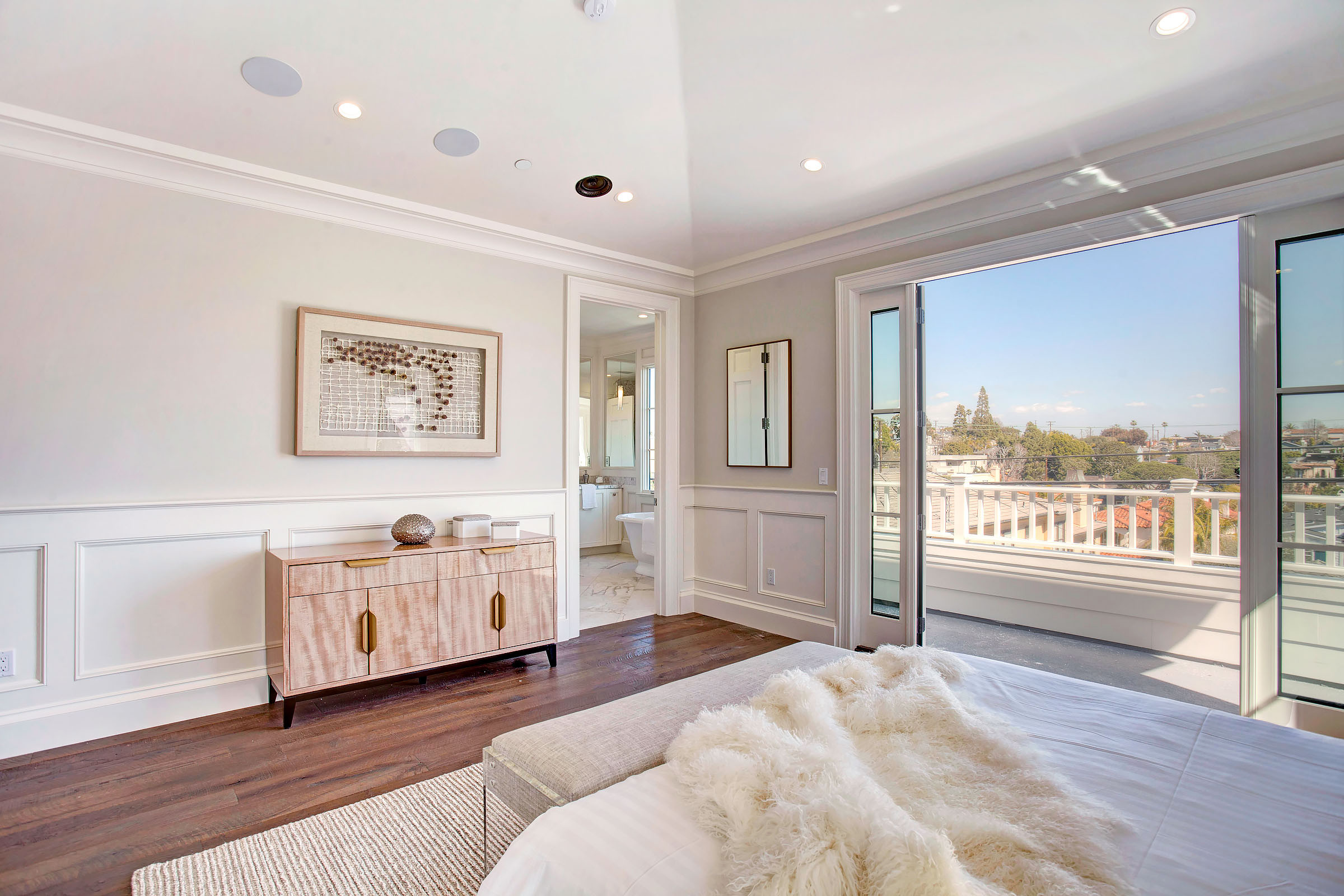 Master Bedroom - Meticulously Detailed Cape Cod Home in Manhattan Beach, CA